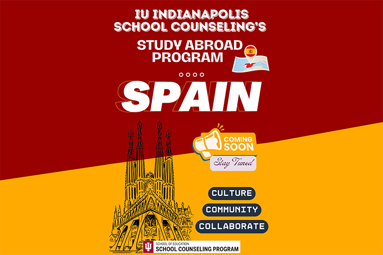 School counseling spain study abroad program poster